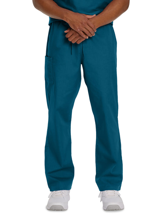 Unisex Two-Pocket High Rise Waist Straight Leg Pant - 85221 - Caribbean