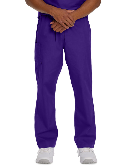 Unisex Two-Pocket High Rise Waist Straight Leg Pant - 85221 - Grape