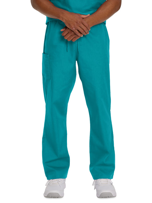Unisex Two-Pocket High Rise Waist Straight Leg Pant - 85221 - Teal
