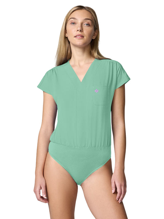 Women's 1-Pocket V-Neck Bodysuit - 00017 - Mint Condition