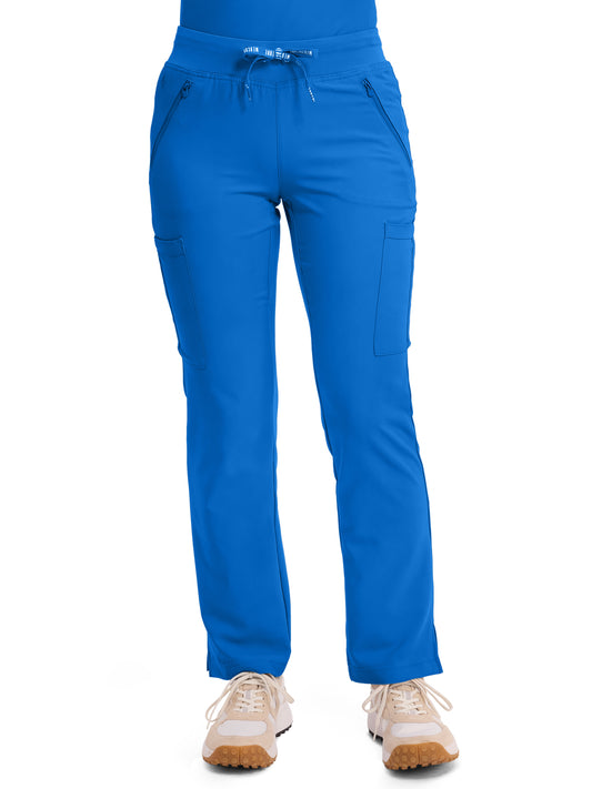 Women's 4-Pocket Jersey-Knit Waistband Pant - 2702 - Royal
