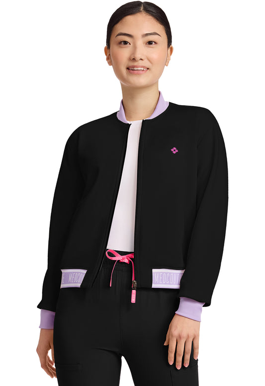 Women's 2-Pocket Bomber Jacket - 304 - Black