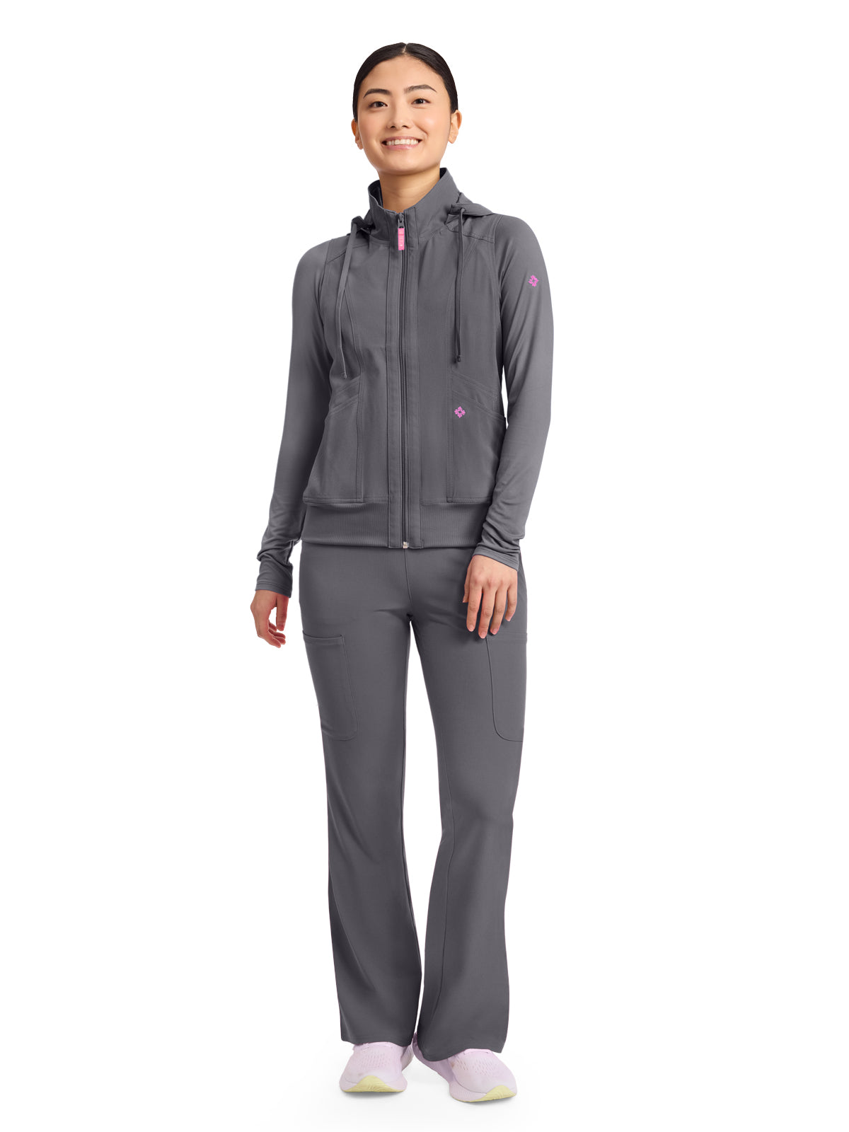 Women's 4-Pocket Zip Front Vest - 500 - Pewter