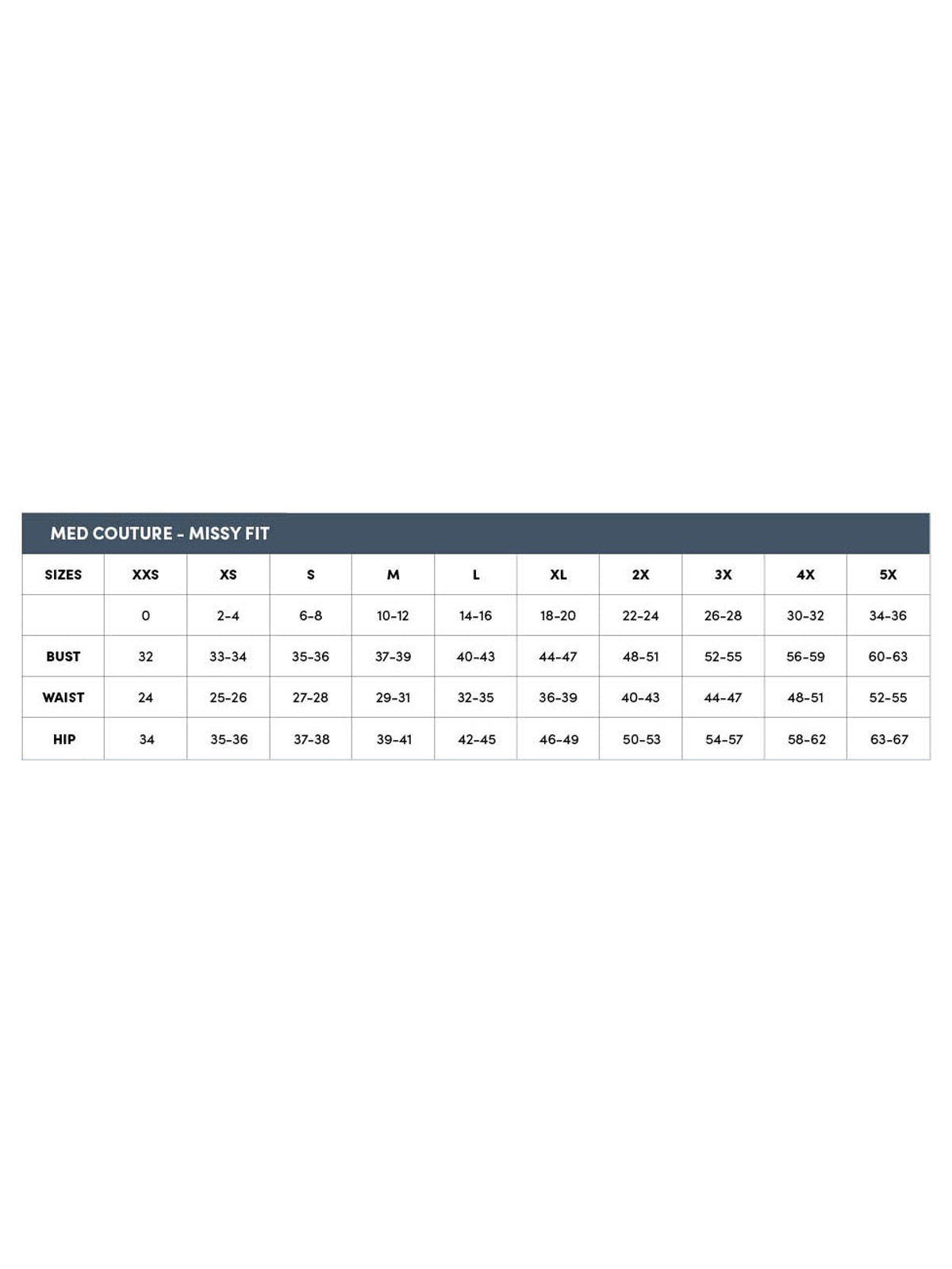 SIZECHART