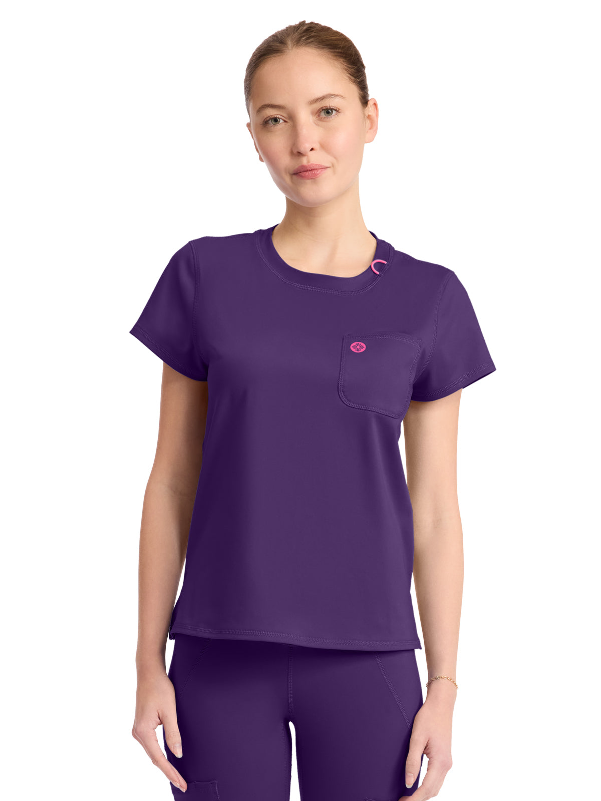 Women's 2-Pocket Crew Neck Tee - 751 - Galactic Purple