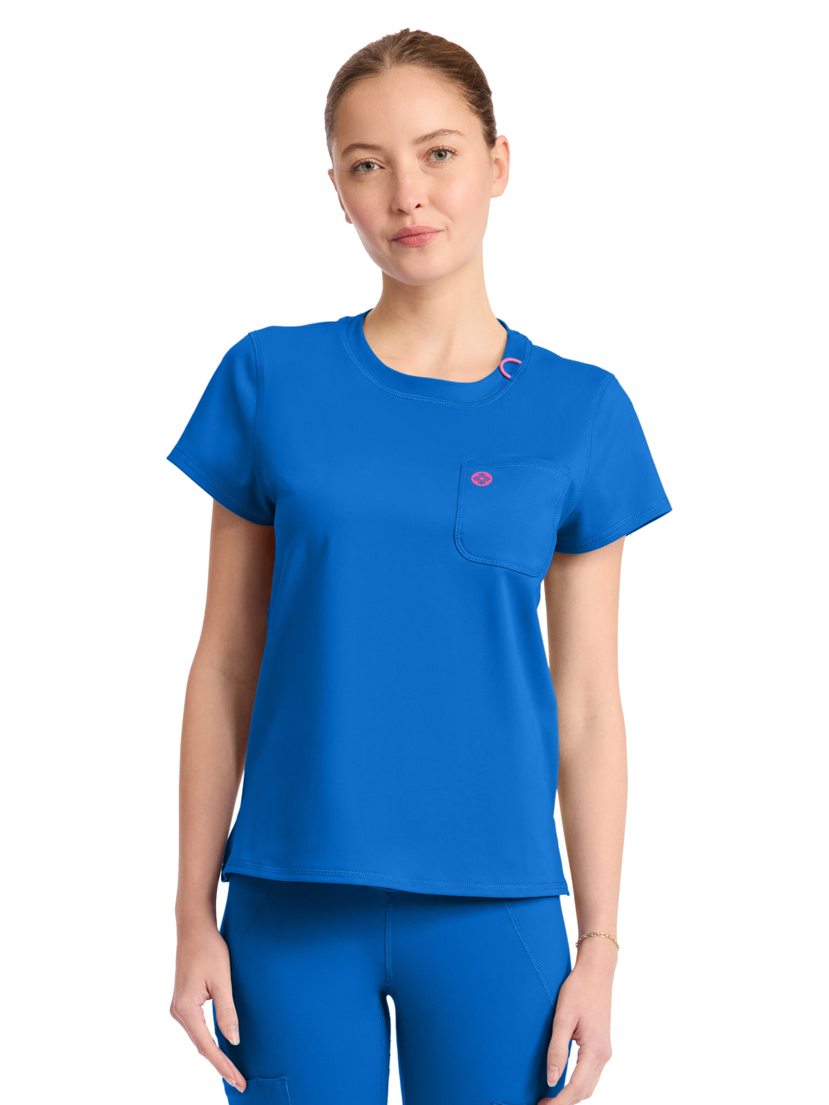 Women's 2-Pocket Crew Neck Tee - 751 - Royal
