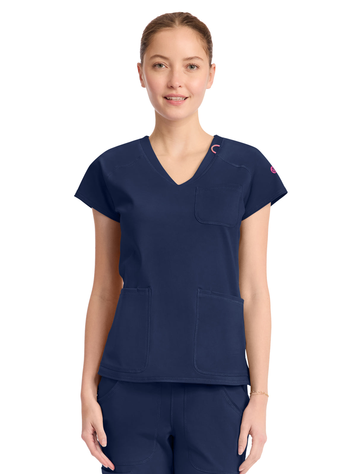 Women's 3-Pocket V-Neck Top - 752 - Navy