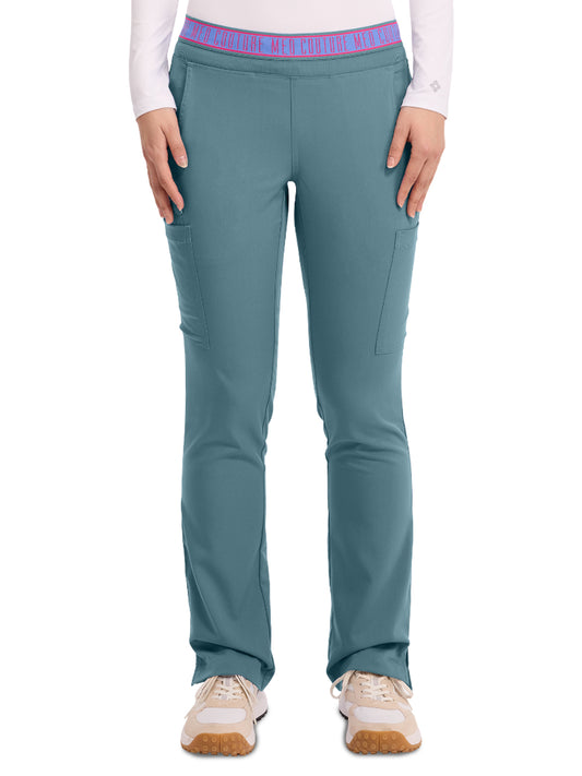 Women's 2 Cargo Pocket Pant - 7739 - Blue Jean Baby