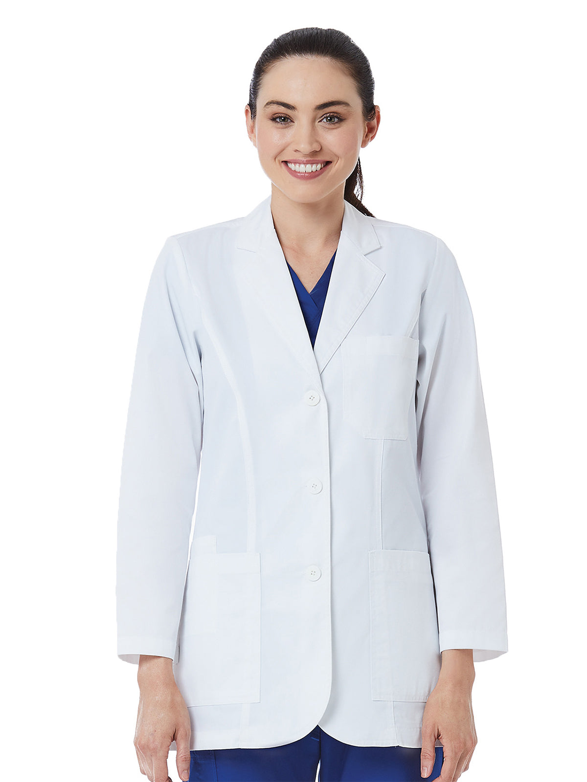Women's Four-Pocket 30" Consultation Lab Coat - 7151 - White