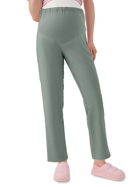 Women's Two-Pocket ZARA Maternity Pant - 2068 - Camp Green