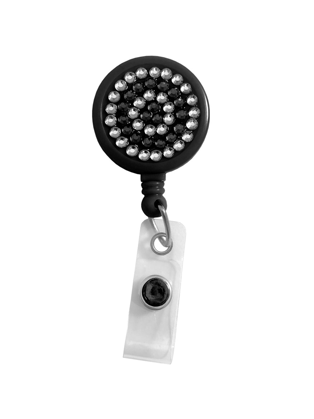 Retracteze™ ID Holder - 13 - Rhinestone Black