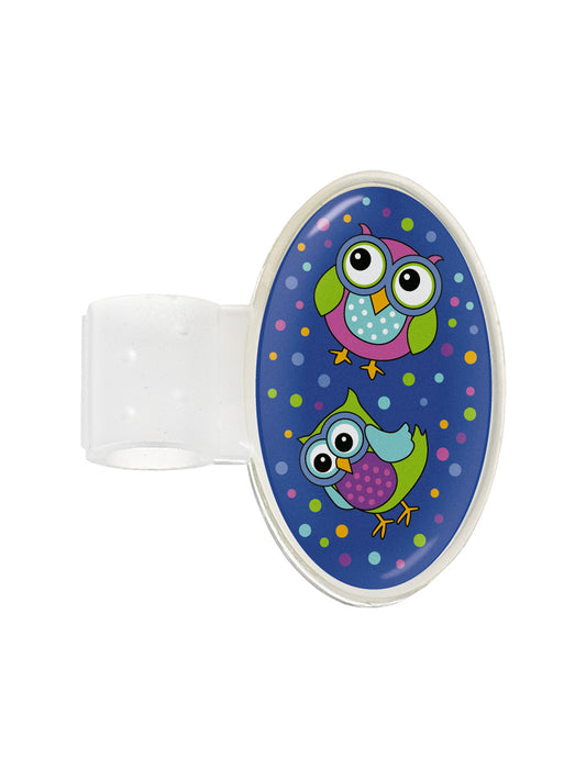 Printed Stethoscope ID Tag - S8 - Party Owls Royal