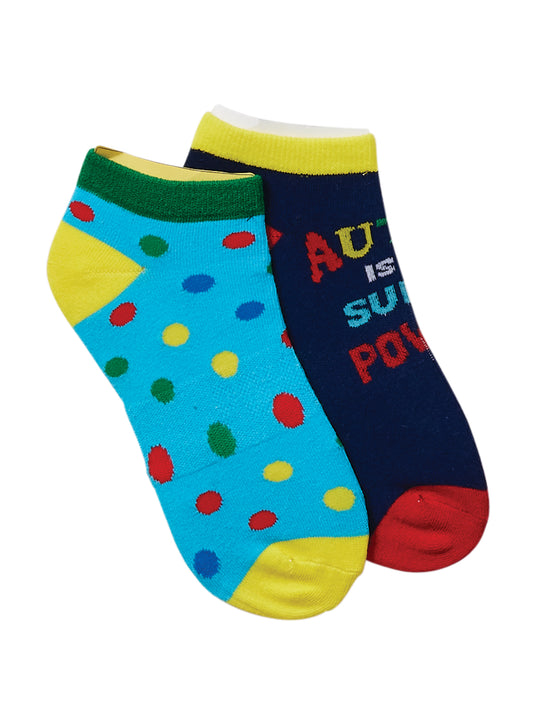 Women's Bamboo No Show Socks (2 Pairs per Pack) - 2GOOD - Autism Super Power