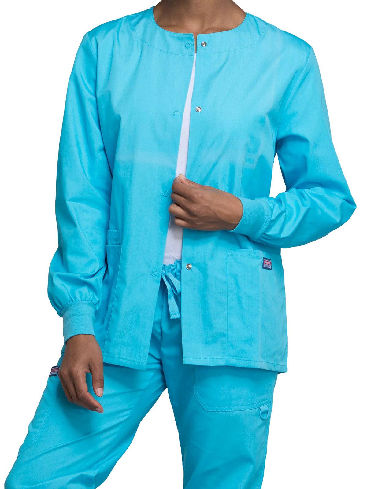 Women's Snap Front Jacket - 4350 - Turquoise