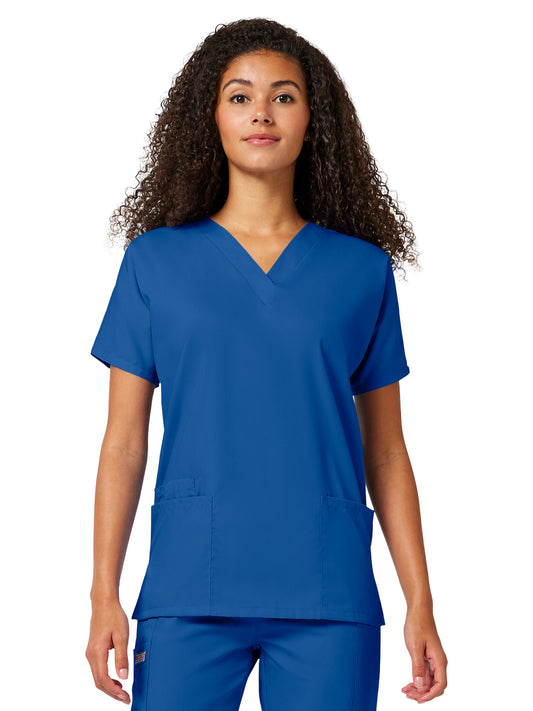 Women's 2-Pocket V-Neck Top - 4700 - Royal