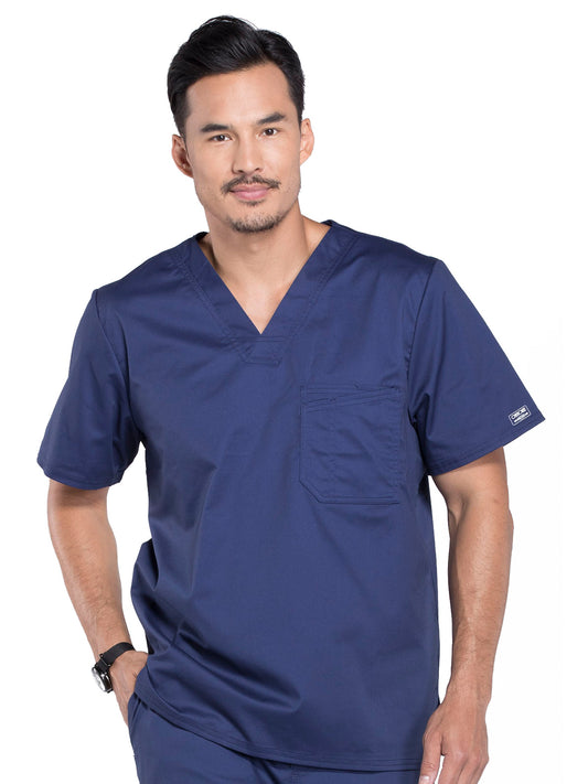 Men's 1-Pocket Tuckable V-Neck Top - 4743 - Navy
