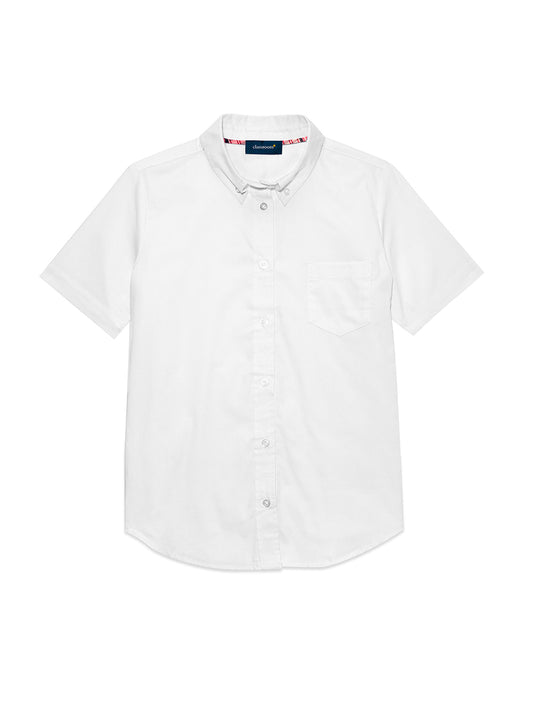Junior Girls' Short Sleeve Oxford Shirt - 57424 - White