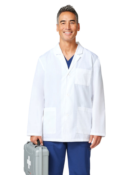 Men's Four-Pocket 31" Consultation Lab Coat - 81404 - White
