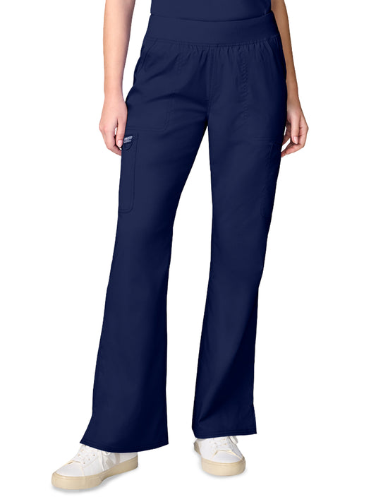 Women's 3-Pocket Flared Cargo Pant - CK00039 - Navy