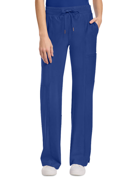 Women's 5-Pocket Trouser Leg Pant - CK026 - Galaxy Blue