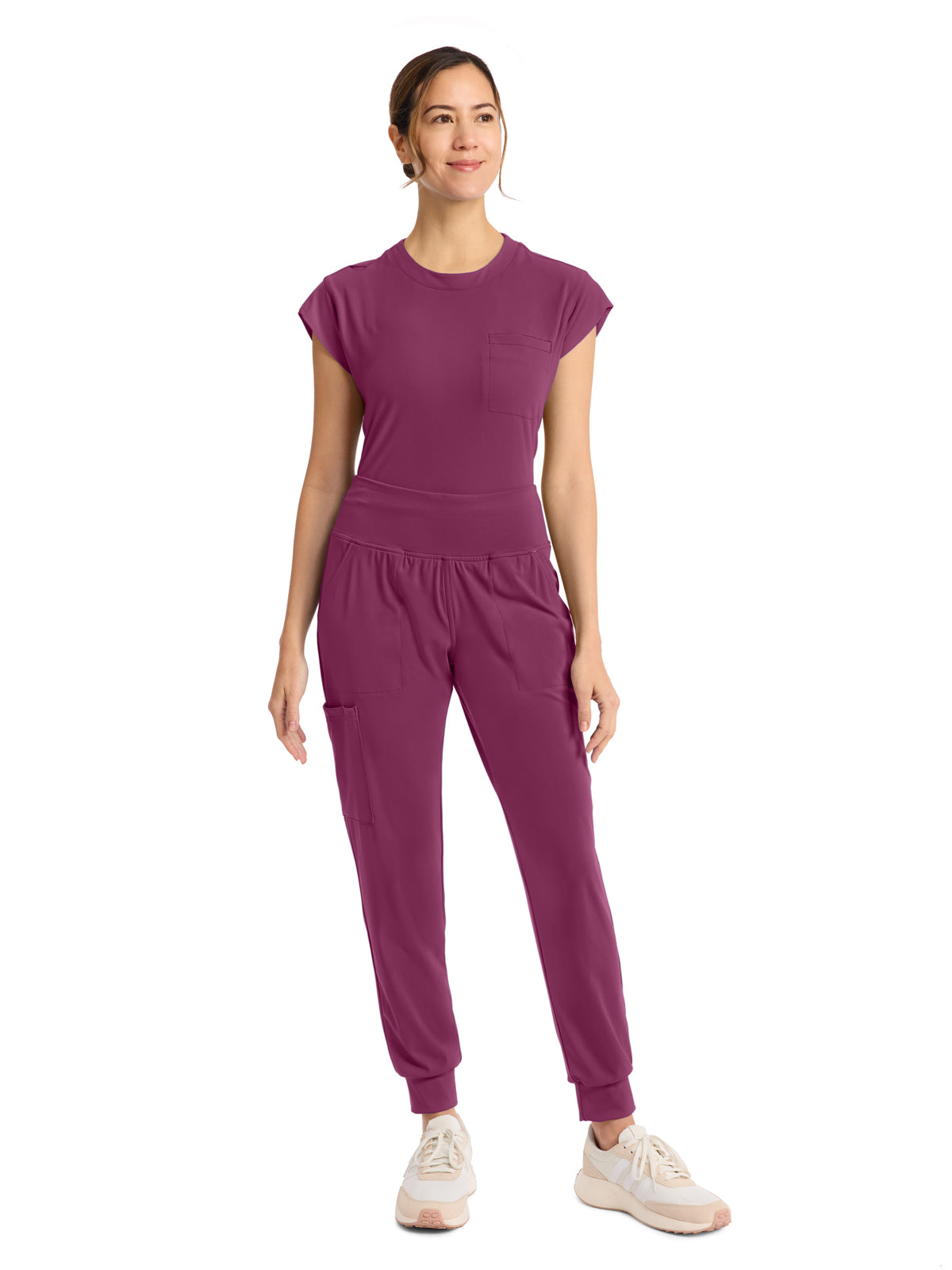 Women's 5-Pocket Jogger Pant - CK033 - Wine