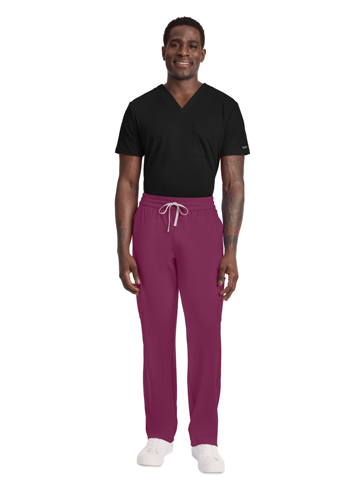 Men's 5-Pocket Straight Leg Pant - CK036 - Wine