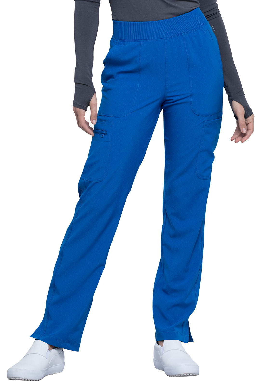 Women's Mid Rise Tapered Leg Pant - CK065A - Royal