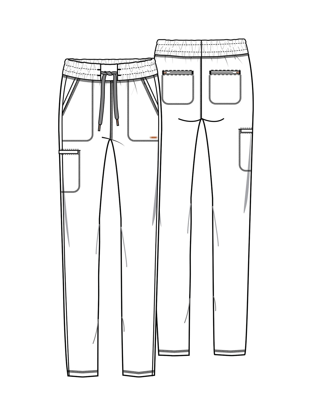 Women's 5 Pocket Tapered Leg Pant - CK095 - Royal