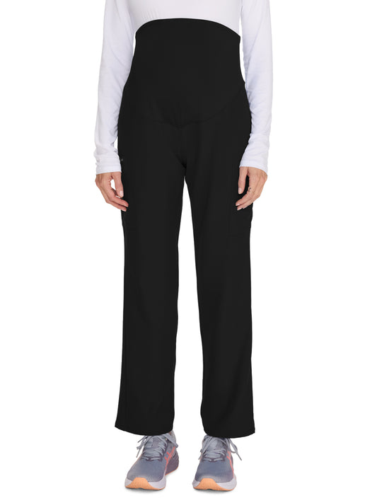Women's 3-Pocket Maternity Straight Leg Pant - CK118A - Black