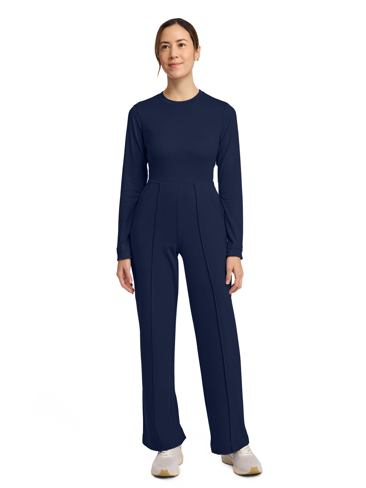 Women's 3-Pocket Wide Leg Pant - CK162 - Navy
