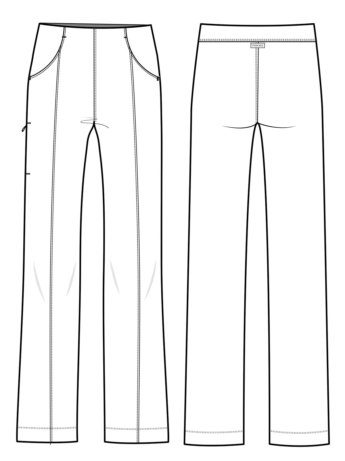Women's 3-Pocket Wide Leg Pant - CK162 - Wild Mulberry