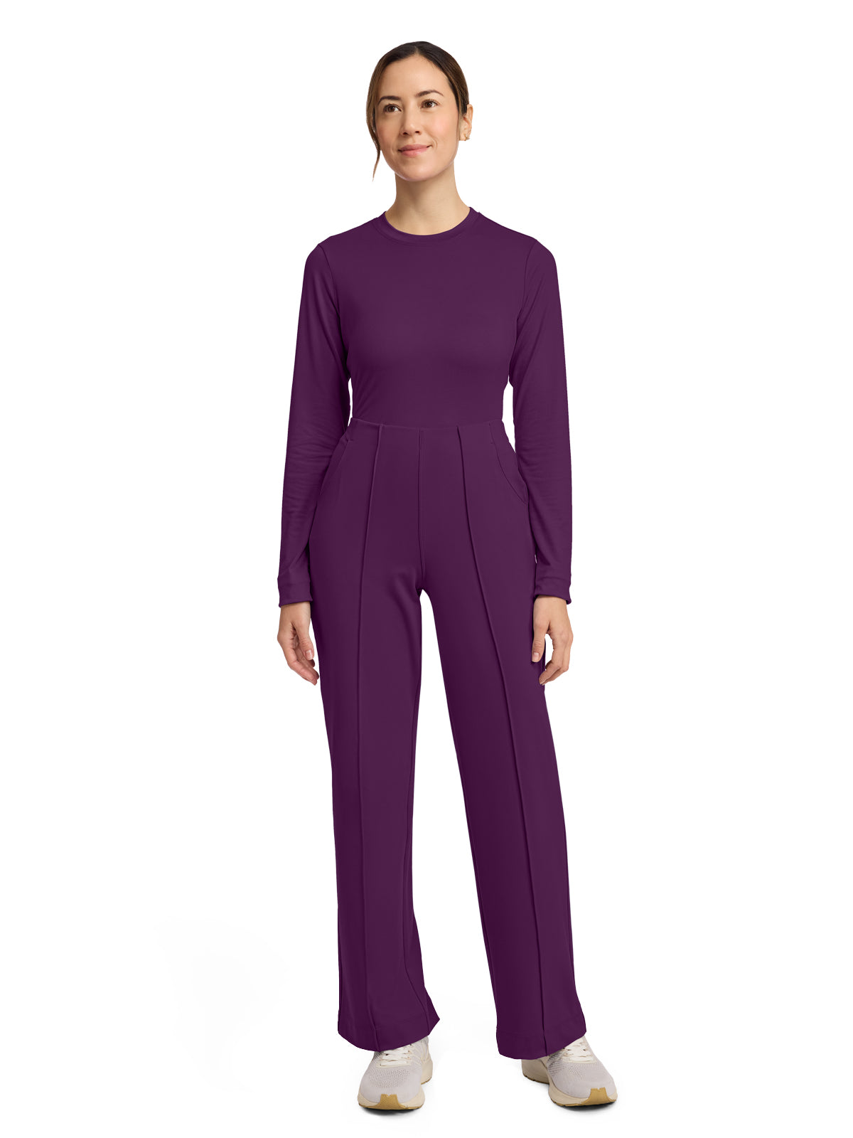 Women's 3-Pocket Wide Leg Pant - CK162 - Wild Mulberry