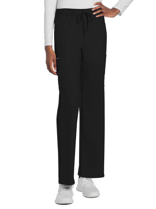 Unisex 3-Pocket Mid Rise Drawstring Pant - CK280A - Black