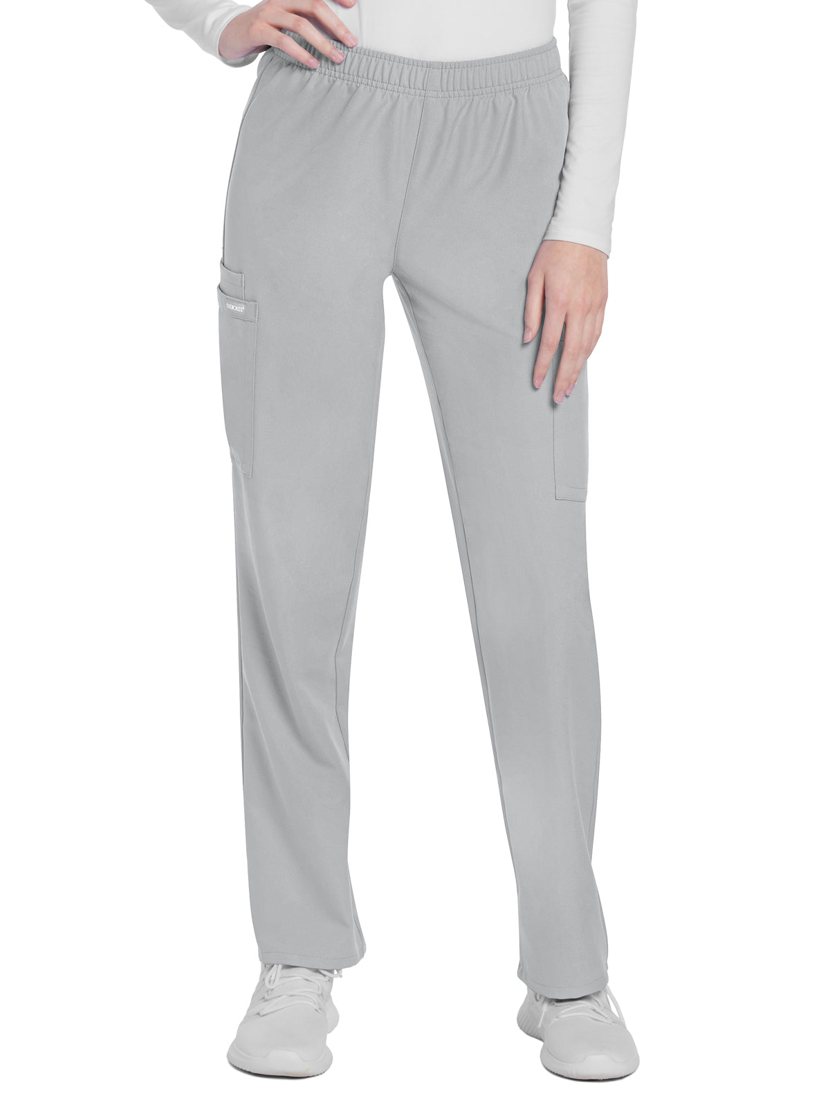 Women's 3-Pocket Mid Rise Cargo Pant - CK281A - Grey