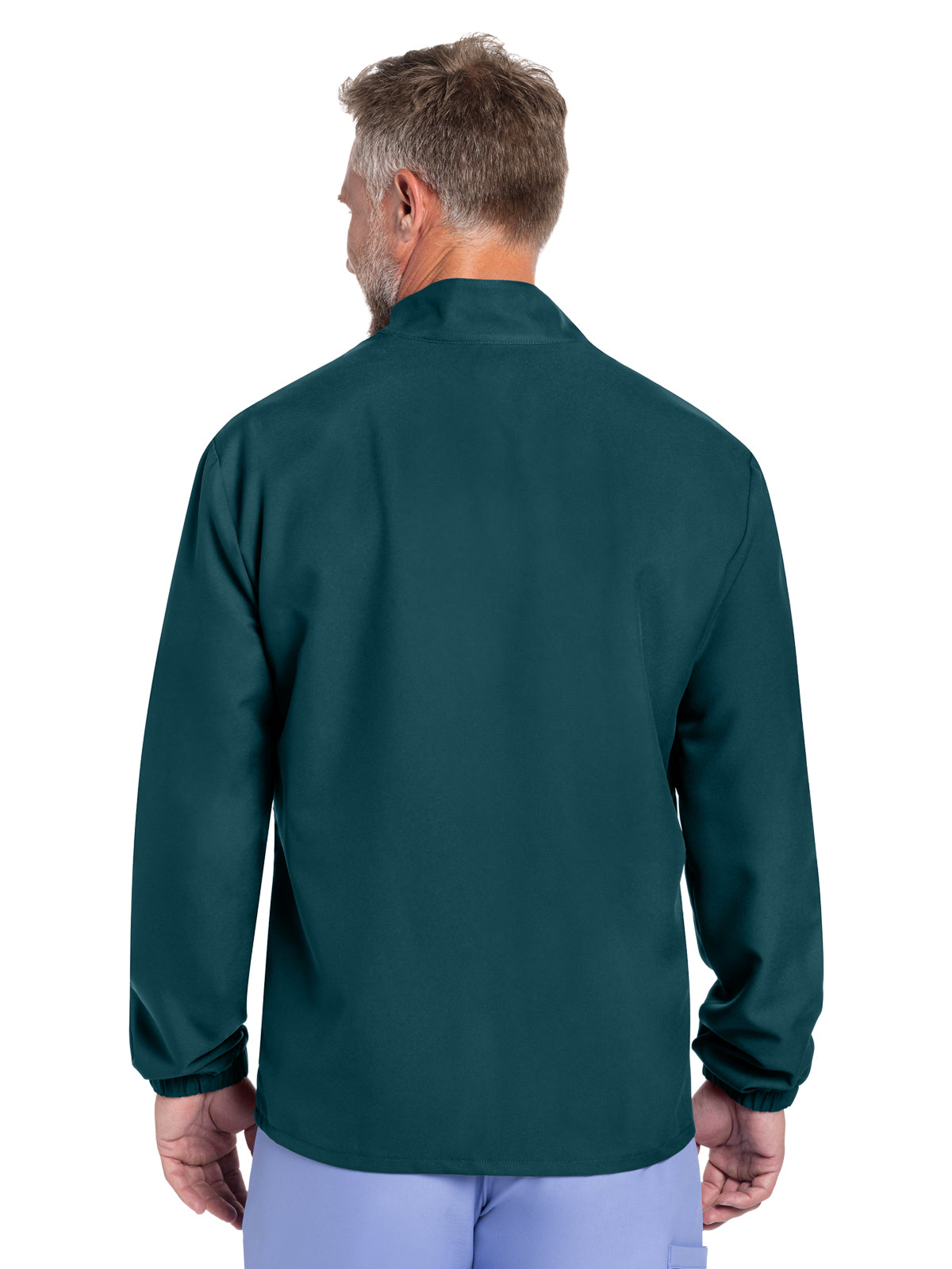 Men's 2-Pocket Zip Front Jacket - CK359A - Caribbean Blue