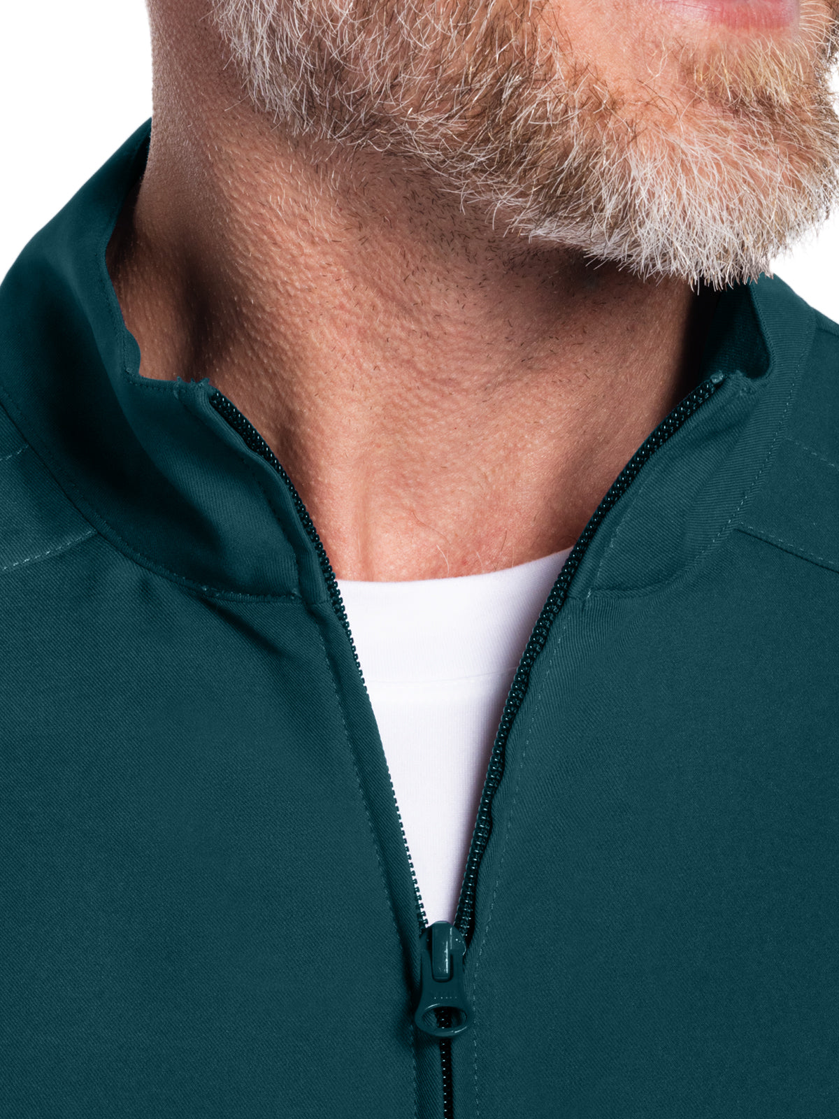 Men's 2-Pocket Zip Front Jacket - CK359A - Caribbean Blue