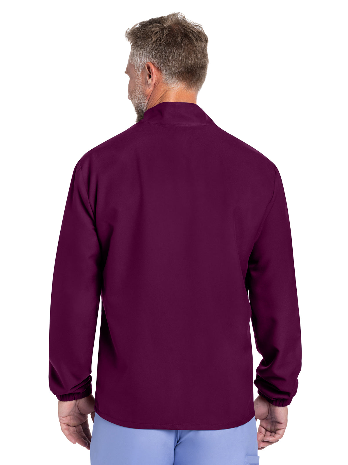 Men's 2-Pocket Zip Front Jacket - CK359A - Wine