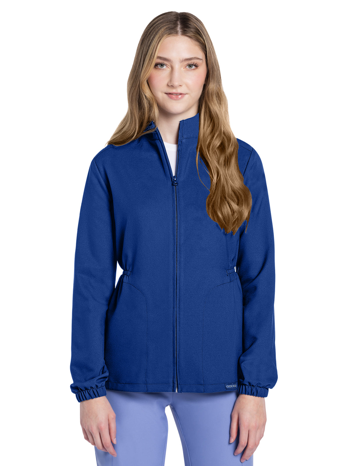 Women's 2-Pocket Zip Front Jacket - CK391A - Royal