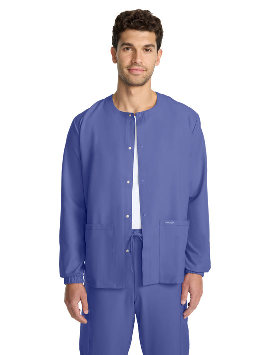 Unisex 2-Pocket Snap Front Jacket - CK393A - Ciel