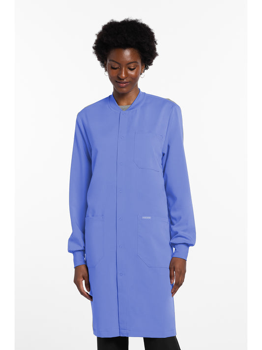 Unisex 3-Pocket 40" Full-Length Lab Coat - CK402A - Ciel
