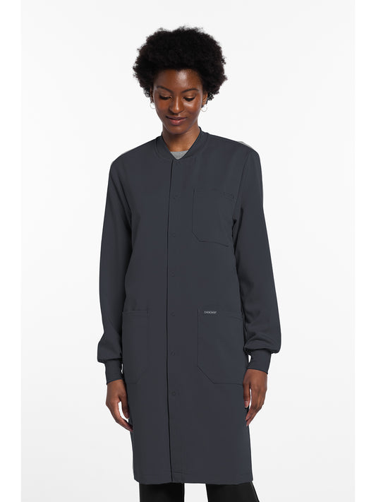 Unisex 3-Pocket 40" Full-Length Lab Coat - CK402A - Pewter