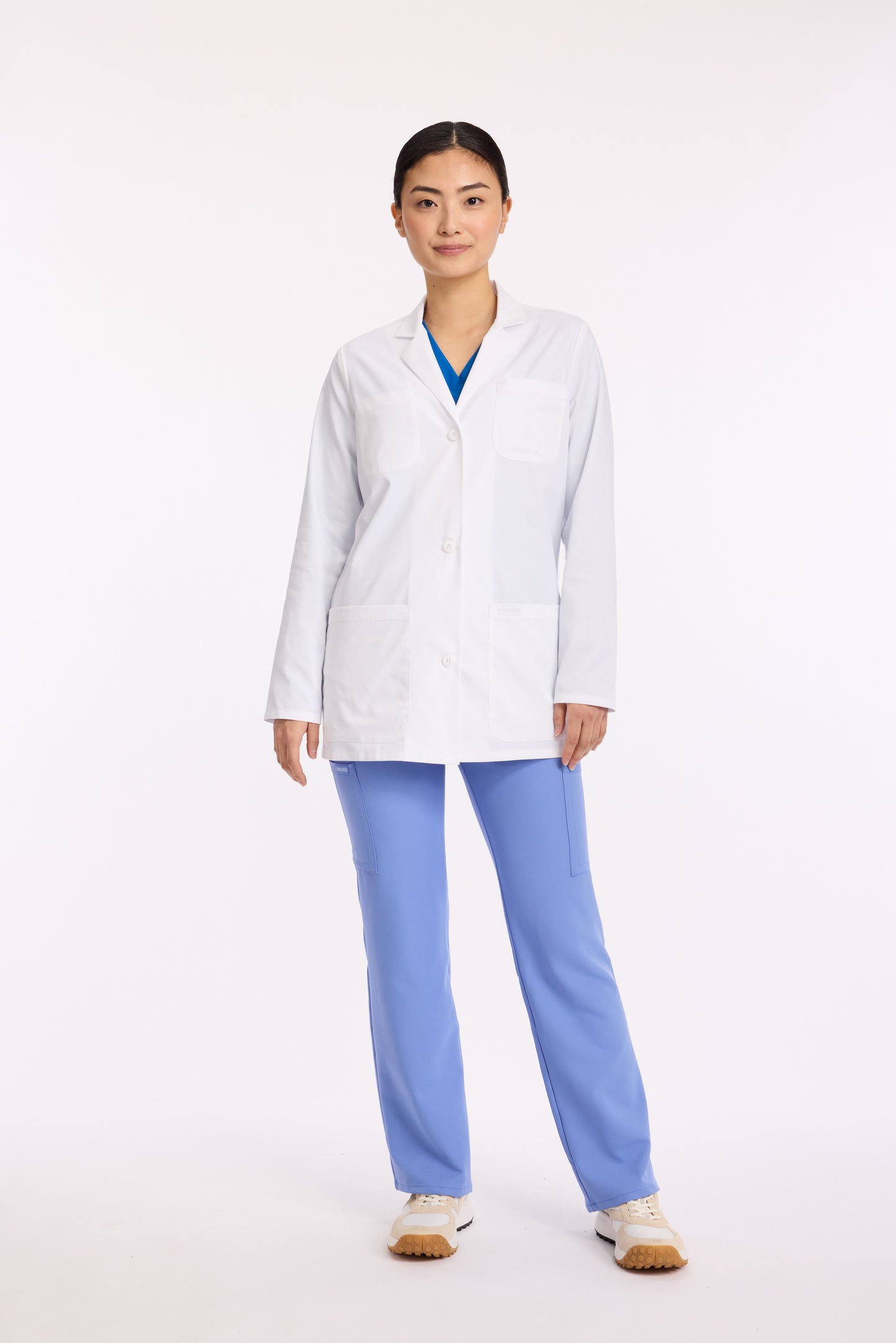 Women's 4-Pocket 30" Lab Coat - CK434 - White