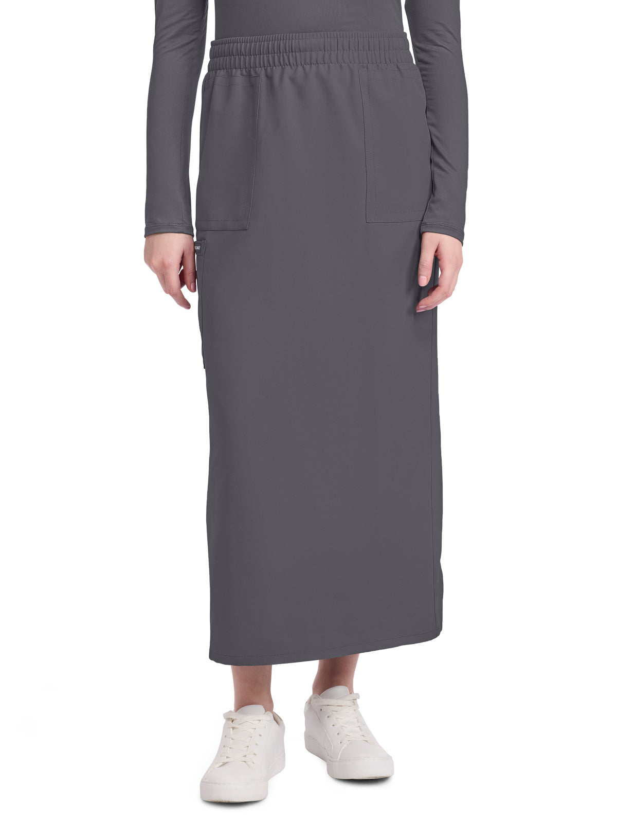 Women's 3-Pocket Elastic Waist Skirt - CK564A - Pewter