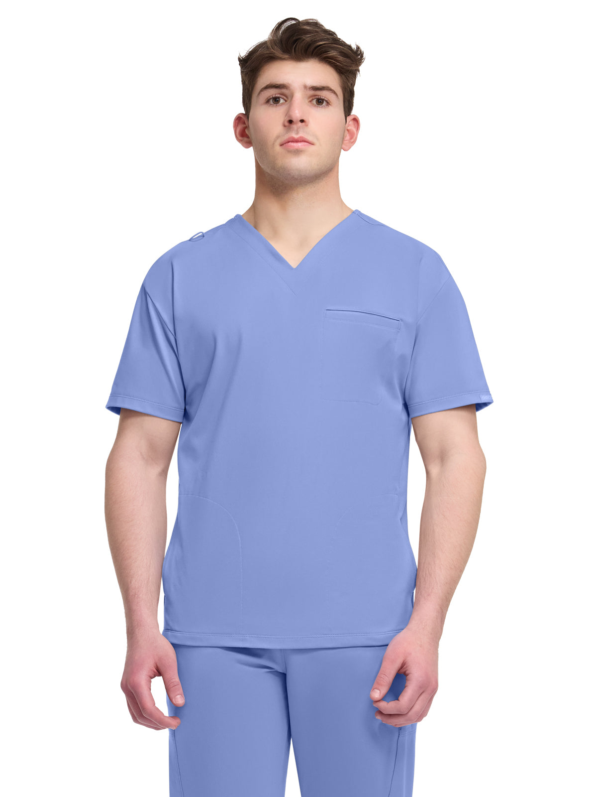 Men's 3-Pocket V-Neck Top - CK729 - Ciel