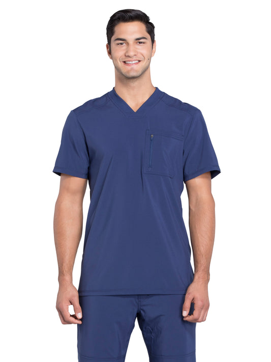Men's Tuckable V-Neck Top - CK910A - Navy