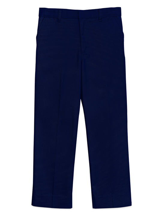 Boy's 4-Pocket Flat Front Husky Pant - CR032H - Dark Navy