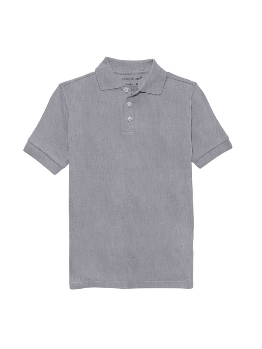 Unisex Adult Short Sleeve Interlock Polo - CR891X - Heather Gray