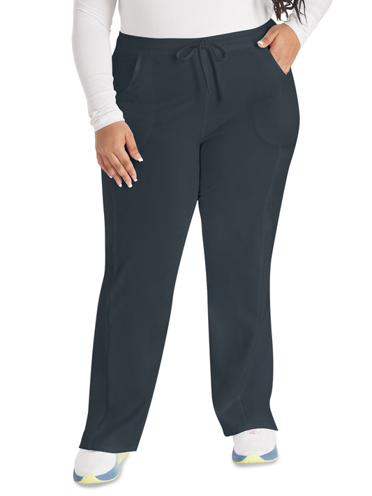 Women's 7-Pocket Mid Rise Straight Leg Pant - DK010 - Pewter