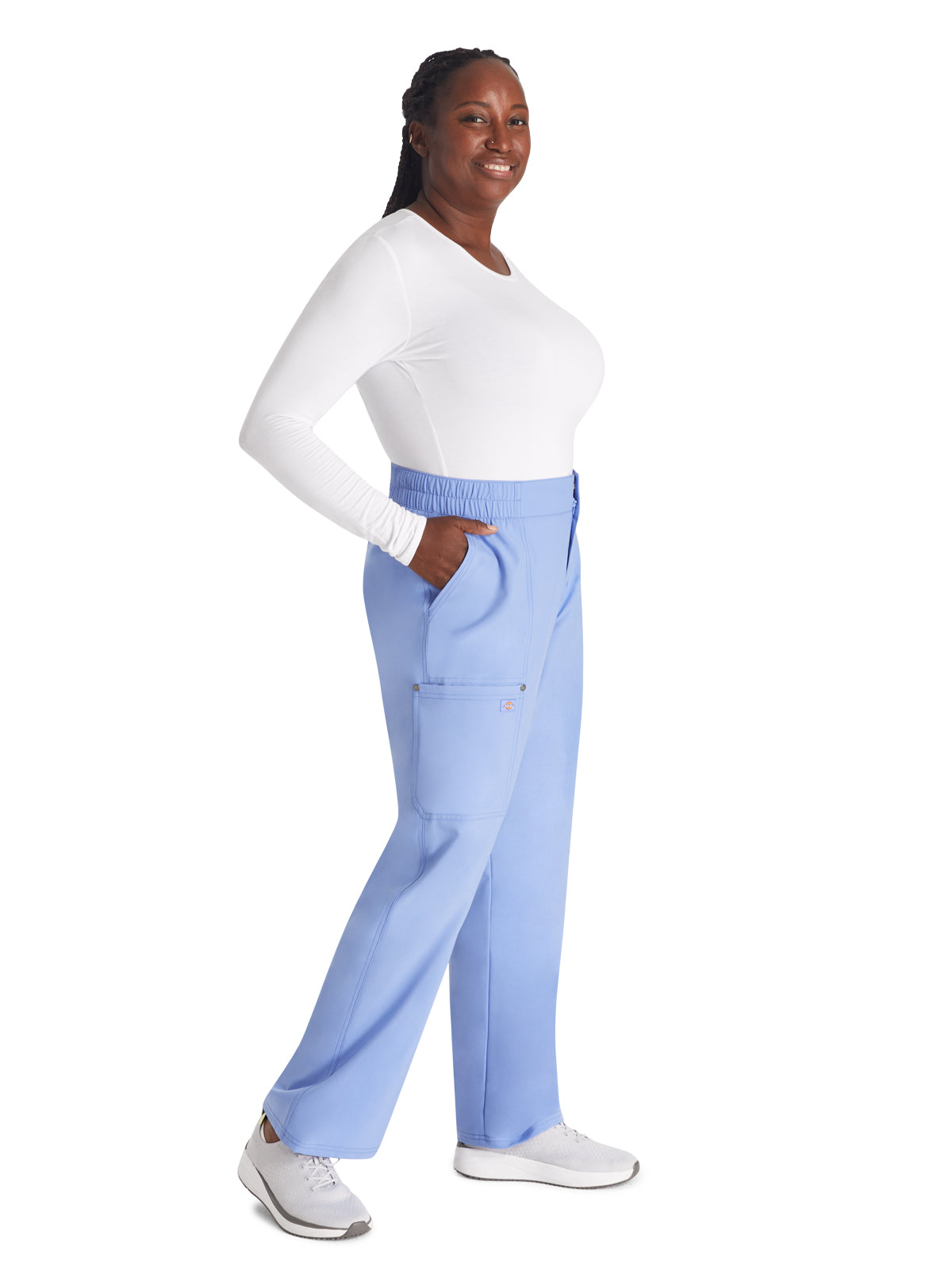 Women's 5-Pocket Wide Leg Pant - DK219 - Ciel
