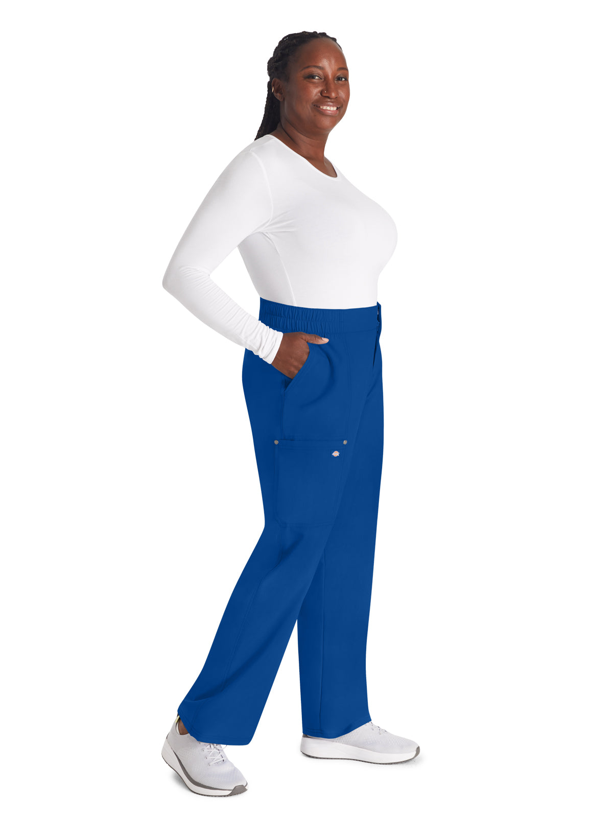 Women's 5-Pocket Wide Leg Pant - DK219 - Galaxy Blue